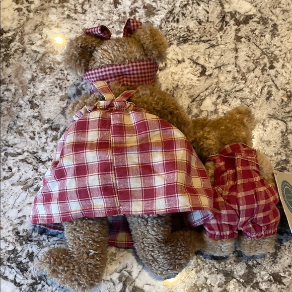 Boyds Bears set of 2 Plaid Teddy Bear Set Eudemia Quignapple & Samuel w tag 1997 - Picture 5 of 7